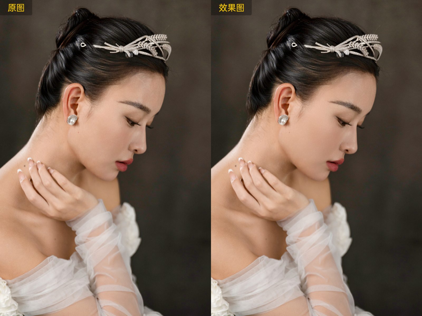 人像照片P图功能示意