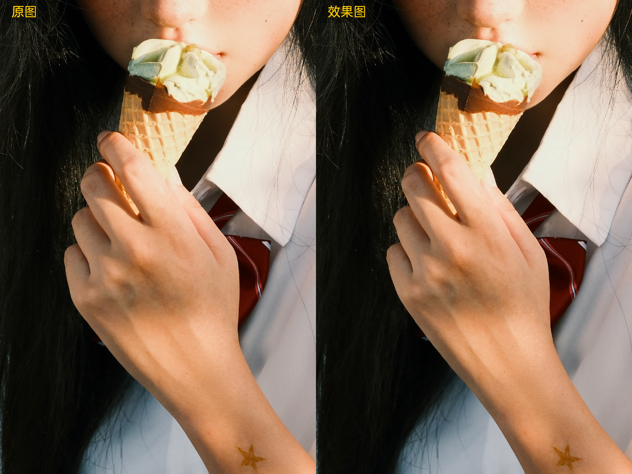 亲子照自然亲密感示意