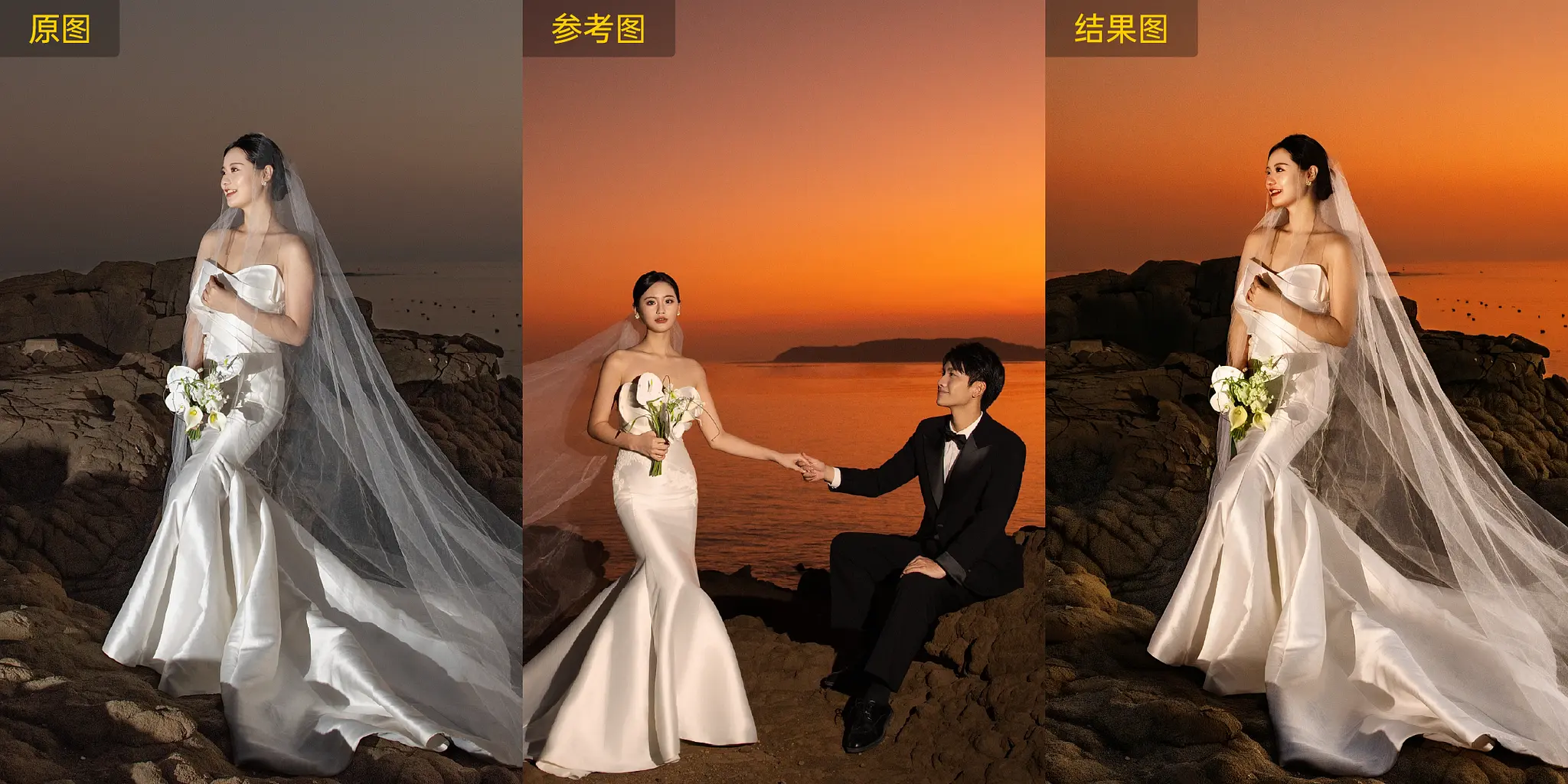 古风写真风格与人物呼吸感平衡示意