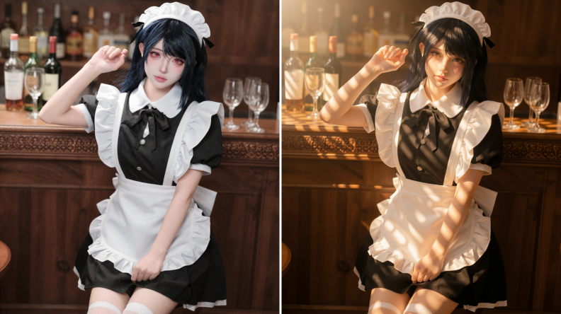 光影重塑 · 效果对比