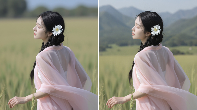 一键远山 · 效果对比