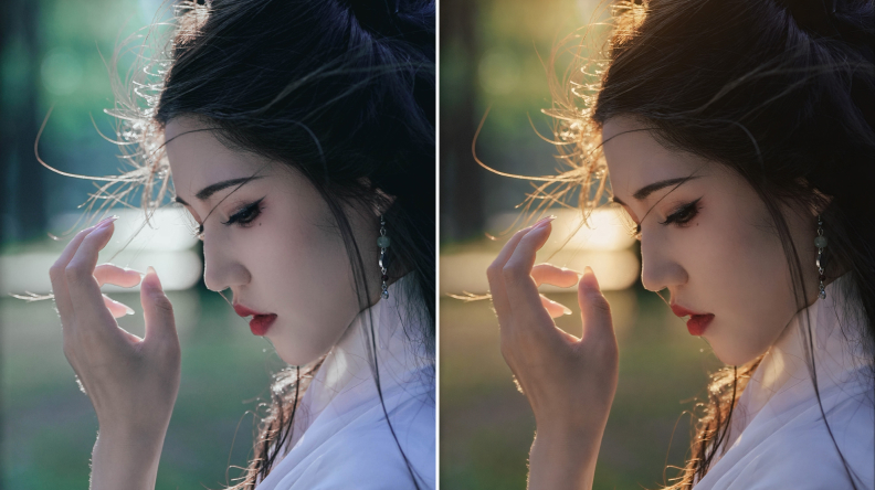 古风逆光 · 效果对比