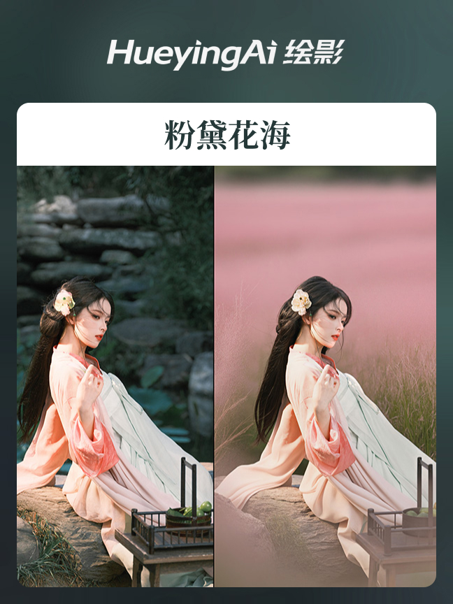 粉黛花海效果封面