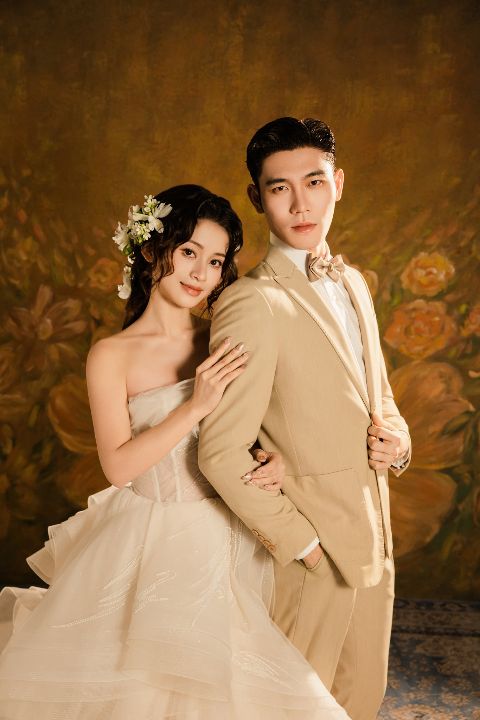 油画风婚纱照AI追色推荐:让光影有厚度,同时保留自然肤色 整体色调关系