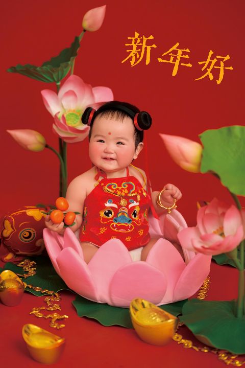 儿童年画娃娃写真AI追色推荐 整体色调关系