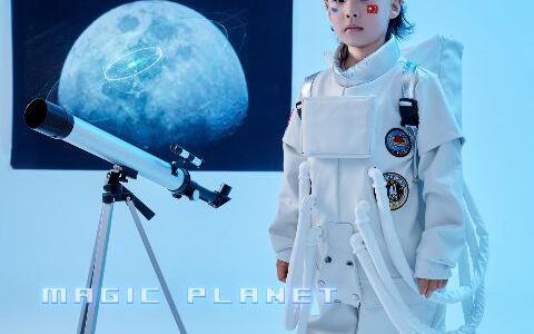 儿童宇航主题写真AI追色推荐：保留主题氛围，同时提亮孩子面部