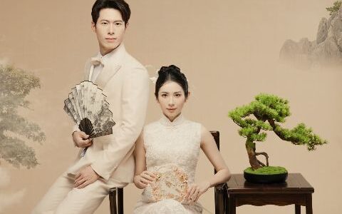 工笔画婚纱照AI追色推荐：保留服饰纹样和人物五官层次