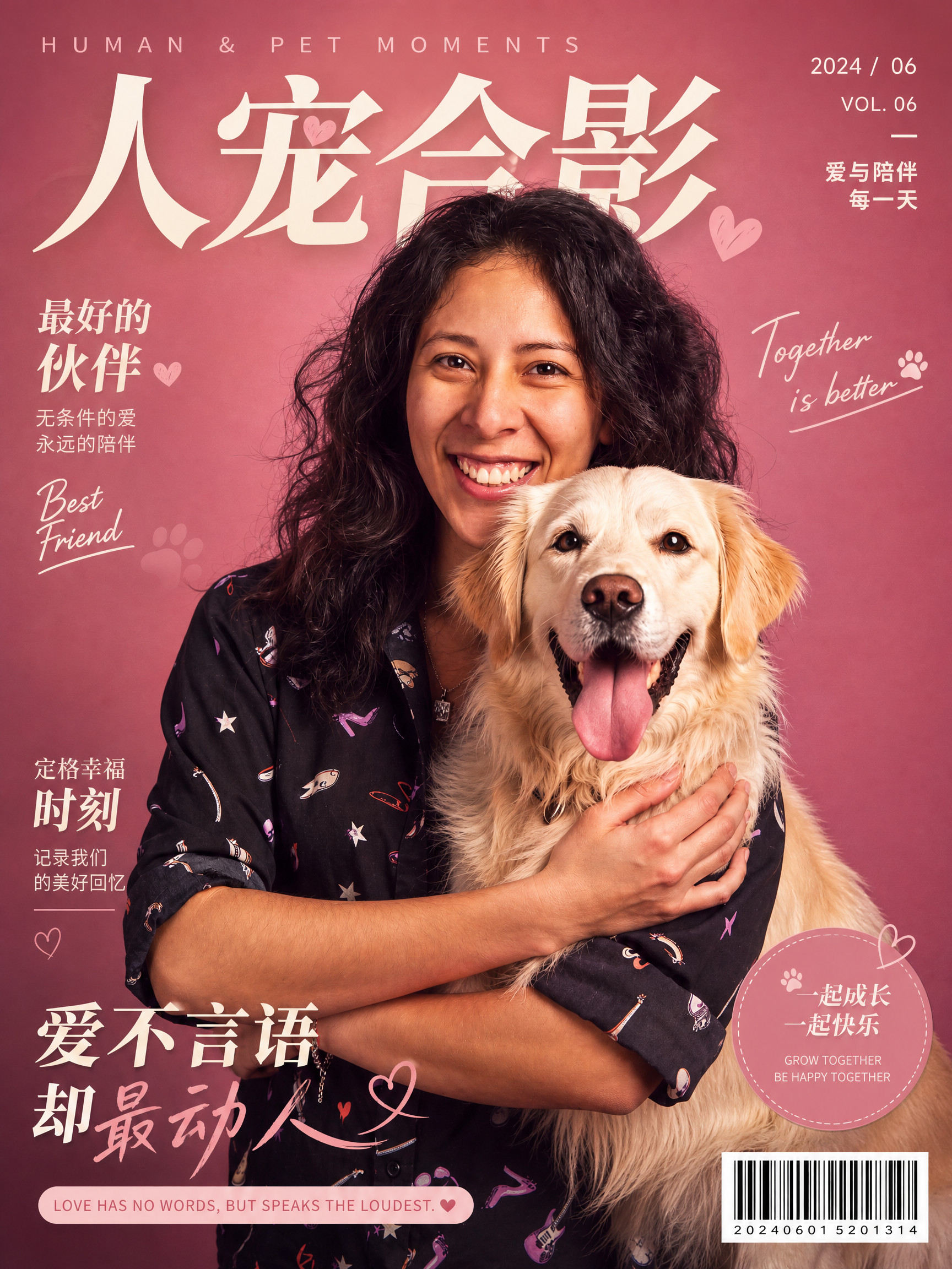 人宠合影封面